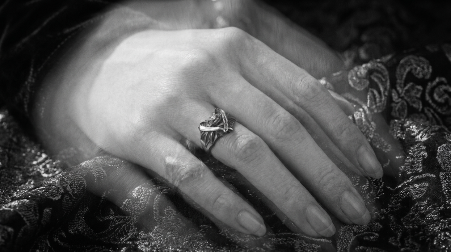 Handmade Sterling Silver Bat Ring, Gothic Razor Blade Jewelry __etsy:7305633065