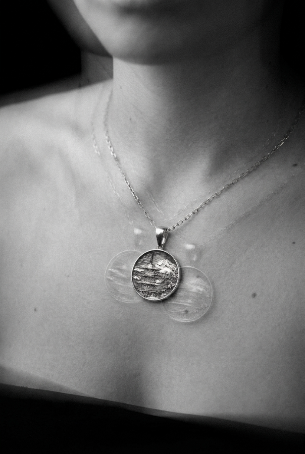 Sterling Silver Pagoda Pendant: Handmade Asian Architecture Jewelry (etsy image id: 5021191570)