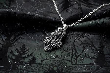 Elf Pendant Silver – Sterling Silver Elven Warrior Necklace | Symbol of Strength, Grace, and Mystical Power __etsy:7373094136