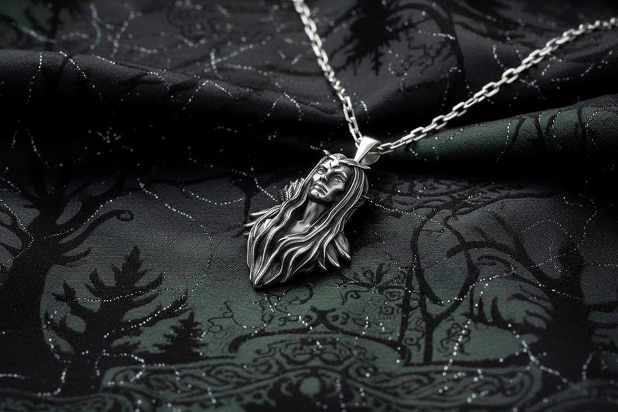 Elf Pendant Silver – Sterling Silver Elven Warrior Necklace | Symbol of Strength, Grace, and Mystical Power __etsy:7373094136