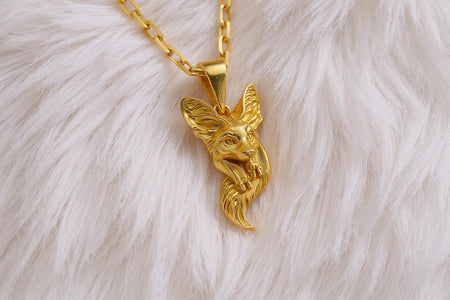 Fennec Fox Pendant Silver – Sterling Silver Desert Fox Necklace | Symbol of Curiosity, Grace, and Wild Spirit __etsy:7034297265