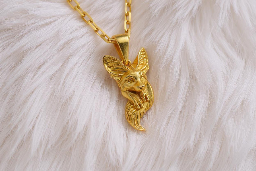 bague renard	fuchs pendant	fox necklace	fox pendant	fox jewelry	silver fox pendant __etsy:4402252281