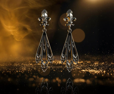 Sterling Silver Gothic Earrings, Medieval Jewelry, Witchy Earrings, Gothic Gift for Goth Girl, Handmade Vintage Earrings, Women Gift

Elevate your style with our Sterling Silver Gothic Earrings, meticulously crafted to capture the essence of Gothic charm. Each pair is designed with intricate details and craftsmanship, perfect for those who appreciate the dark allure of Gothic fashion. (etsy image id: 7218934142)