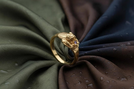 Handmade Sterling Silver Frog Ring: Animal Jewelry __etsy:7394238645