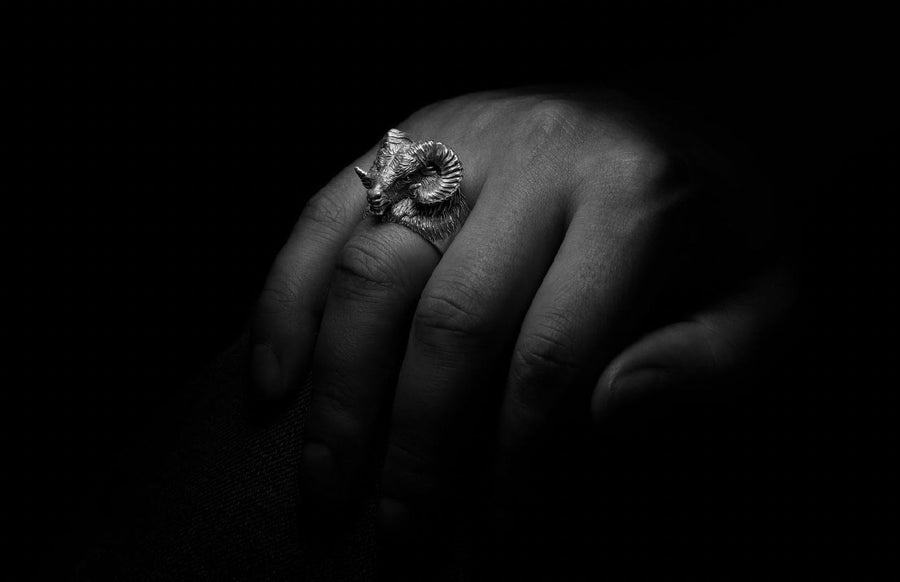 animal ring	Ram ring	silver ram	ram totem ring	Ram totem	aries zodiac	aries gift	ram lover gift	ram head ring	mens ram head ring	aries ring	silver ram ring	ram horn ring __etsy:7342612906