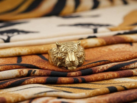 Handmade Sterling Silver Tiger Ring: Animal Jewelry __etsy:7400219841
