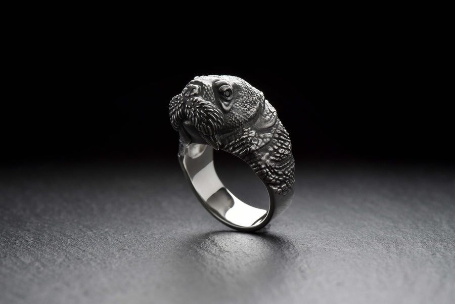 Handmade Sterling Silver Walrus Ring: Arctic Animal Jewelry __etsy:4868350521