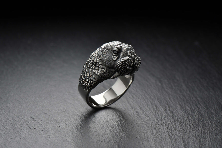 Handmade Sterling Silver Walrus Ring: Arctic Animal Jewelry __etsy:4868350521