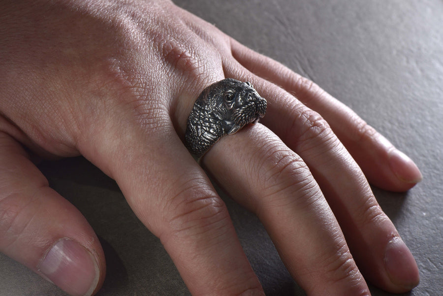 Handmade Sterling Silver Walrus Ring: Arctic Animal Jewelry __etsy:4868350521