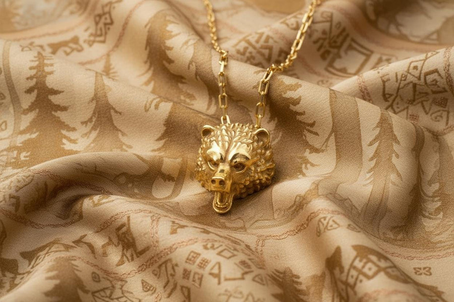 Sterling Silver Bear Pendant: Handmade Totem Necklace, Wildlife Jewelry __etsy:7372533354