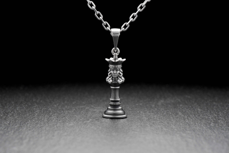 Silver pendant	Pendant	Sterling silver	silver jewelry	Chess Pendant	Chess jewelry __etsy:4644801333