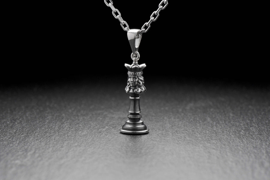 Silver pendant	Pendant	Sterling silver	silver jewelry	Chess Pendant	Chess jewelry __etsy:4644801333