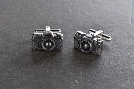 Sterling Silver Cufflinks Camera, Gift for Amateur Photographer, Unusual Decoration, Gift For Him, Gift Idea, Handmade Jewelry