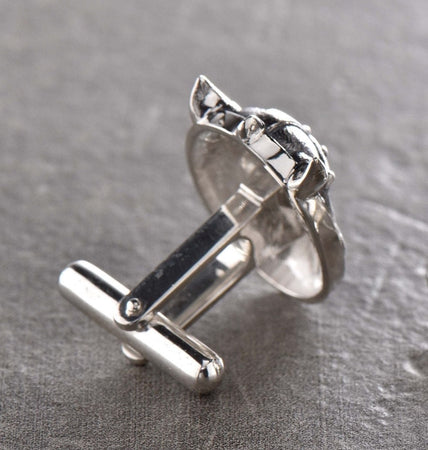 Sterling Silver Cufflinks Viking , Mens Gift, Unusual Jewelry, Handmade Jewelry, Unique Cufflinks, Wedding Jewelry, Norse Mythology Jewelry