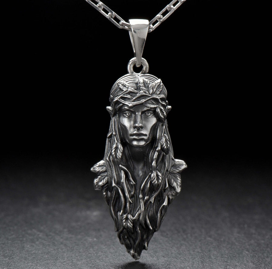 sterling silver	Silver	pendant	fairy pendant	gift for her	gift	necklace	christmas pendant	Necklace Dryad	Dryad	Dryad Pendant	Silver Dryad Pendant	Silver Dryad