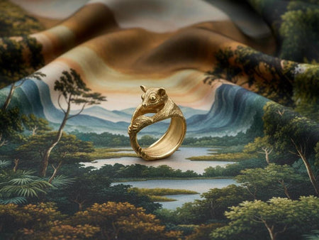 Sterling Silver Flying Squirrel Ring: Handmade Animal Jewelry __etsy:7348924730