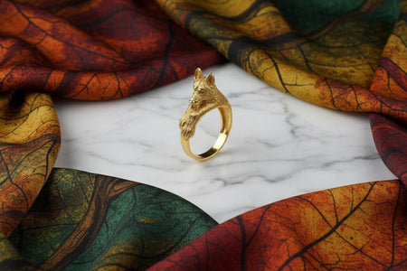 Sterling Silver German Shepherd Ring: Handmade Dog Lover Jewelry __etsy:7353920590