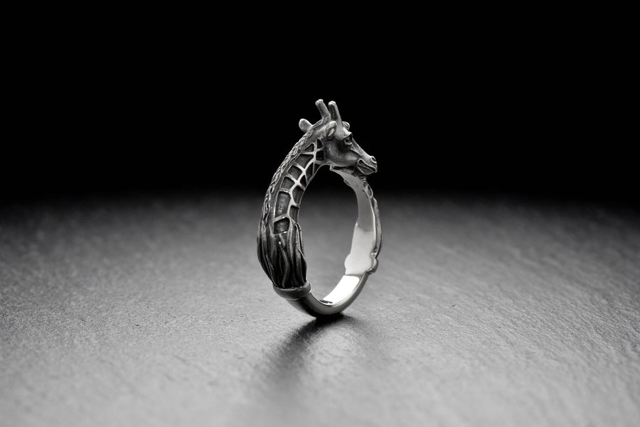 men's gift	animal jewelry	animal ring	silver ring	men gift	giraffe silver ring	giraffe jewelry	giraffe gift	giraffe ring	african travel	african totem	giraffes ring	giraffe lover gift __etsy:7349416840