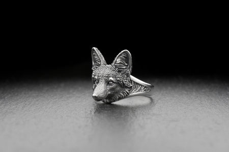 wolf	wolf ring	animal jewelry	werewolf	head wolf	wolf totem	animal ring	silver ring	men gift	silver wolf	Guar Ring	Maned wolf	Guar