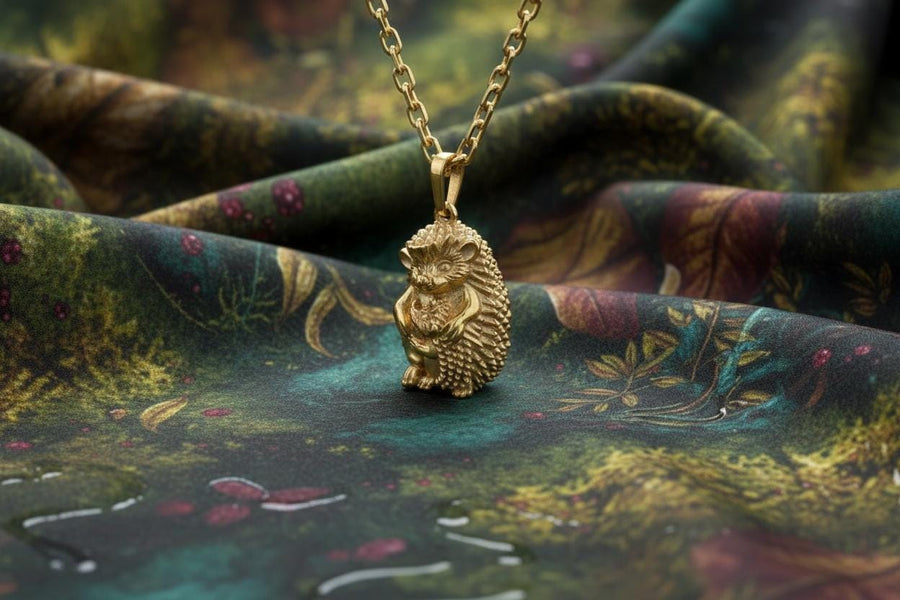 hedgehog	silver pendant	forest	urchin	hedgepig	riccio	Igel	hérisson	necklace	hedgehog necklace	gift for her	love gift	totem pendant (etsy image id: 4374625236)