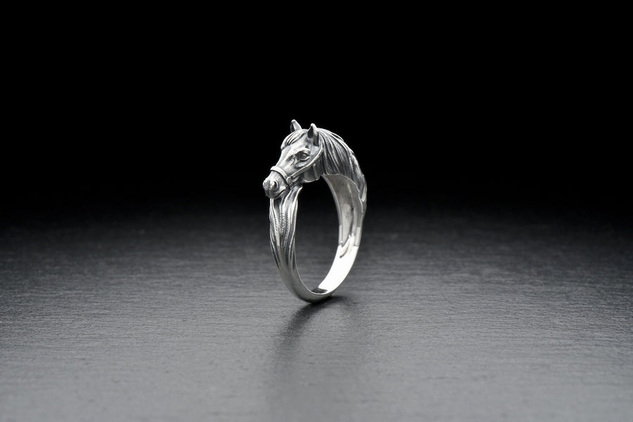 animal jewelry	men gift	horse ring	horse lover	Pferdering	anneau de cheval	horse lover gift	silver horse	horse head ring	lucky ring	horse	ring	horse love __etsy:7347545560
