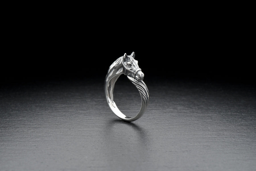 animal jewelry	men gift	horse ring	horse lover	Pferdering	anneau de cheval	horse lover gift	silver horse	horse head ring	lucky ring	horse	ring	horse love __etsy:7347545560
