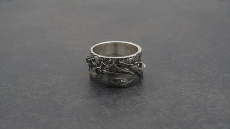 men jewelry	silver ring	sterling silver ring	iceberg silver ring	ice silver ring	iceberg jewelry