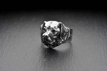 silver ring	dog lover gift	dog	dog ring	gift for him	gift	dog lover __etsy:4586585532