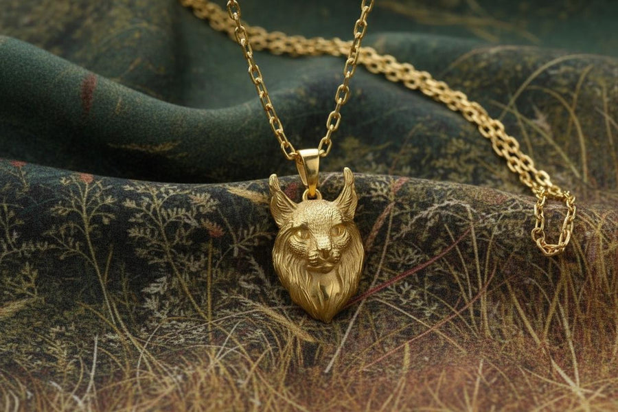 lynx head	lynx amulet	Lynx pendant	silver cat	silver pendant	Lynx jewelry	Lynx lover gift	Lynx necklace	Cat souvenir	wild cat pendant	brutal necklace	pendentif lynx	Luchs Anhänger __etsy:7400343045