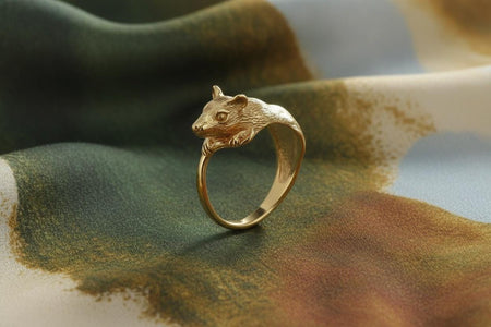 Sterling Silver Mouse Ring: Handmade Animal Jewelry __etsy:7388007261