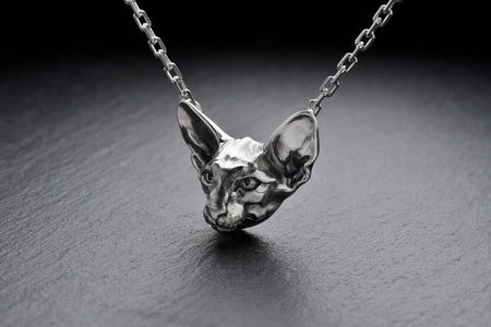 Sterling Silver Pendant Oriental Сat, Cat Jewelry, Animal Pendant, Handmade Silver Pendant, Cat Lovers Gift, Pendant Oriental Cat