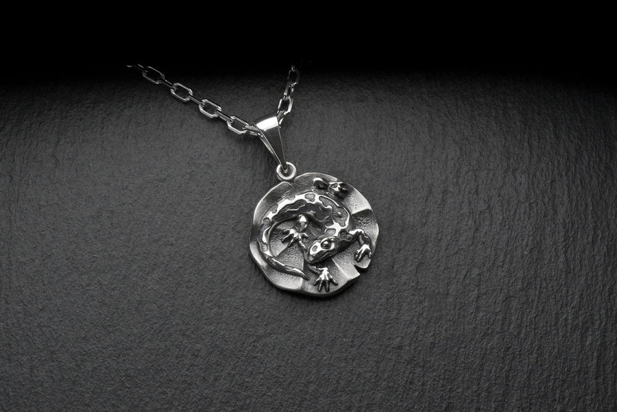 twin gift	Salamander	Silver Pendant	Pendant Salamander	Silver Salamander	Silver jewelry	jewelry Salamander	animal pendant	lizard pendant	gecko pendant	salamander necklace	lizard necklace	gecko necklace