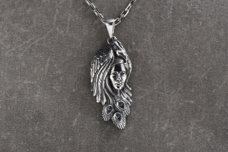 Sterling Silver Phoenix Pendant: Mythical Creature Necklace __etsy:4978107163