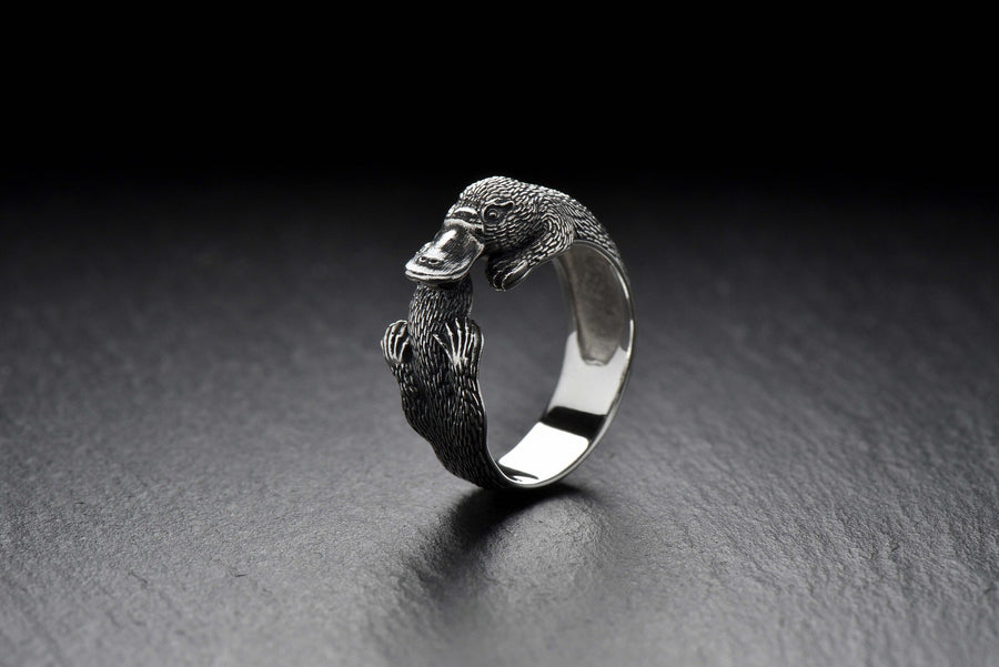 gift	duckbill	duckmole	ornithorynque	Schnabeltier	ornitorinco	platypus	platypus ring	handmade	australia	australian animal	memorial gift	birthday gift __etsy:7257722560