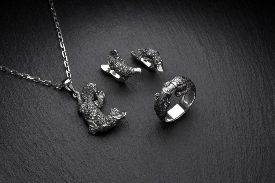 gift	duckbill	duckmole	ornithorynque	Schnabeltier	ornitorinco	platypus	platypus ring	handmade	australia	australian animal	memorial gift	birthday gift __etsy:7257722560