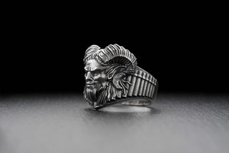 Made from high-quality sterling silver, this ring features a beautifully crafted design that showcases the faun's playful and mischievous nature.