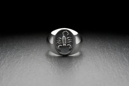 Sterling Silver Scorpion Ring, Handmade Scorpion Jewelry, Animal Ring, Insect Silver Ring, Insect Lovers Gift, Scorpion Lovers Ring