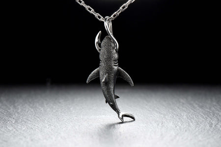 megalodon	great white shark	shark silver pendant	shark necklace	collier de requin	pendentif requin	shark art __etsy:4212781675