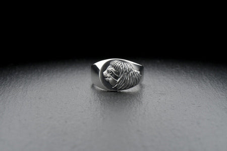 Signet ring	signet silver ring	men ring	men jewelry	Sloth silver ring	Sloth art	Sloth jewelry	zoopolis	animal ring	sloth ring	sloth	australia ring	sloth lover