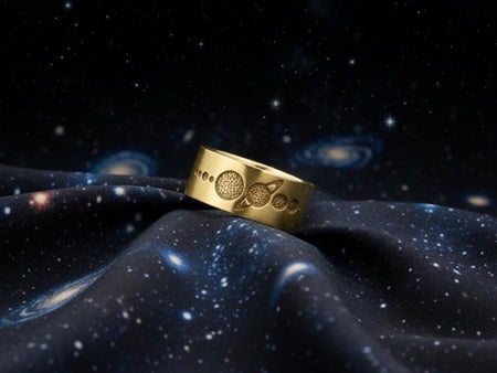 Sterling Silver Solar System Ring: Handmade Space Jewelry __etsy:7261386250
