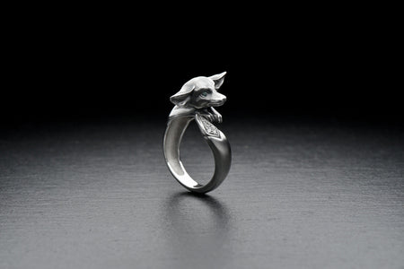 All of our jewelry is carefully crafted by skilled artisans, ensuring that each piece is unique and of the highest quality. We take great pride in our work, and we're sure you'll love your Silver Fennec Ring as much as we do.