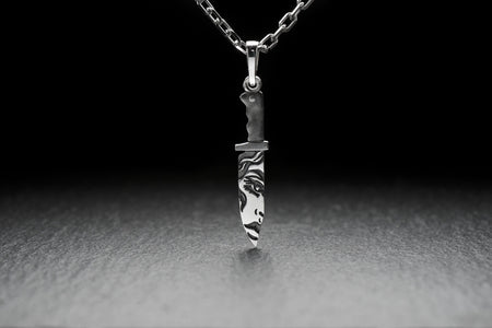 Silver pendant	pendant A sharp look	Silver gift	Silver Necklace	Necklace	Gift	gift for her	Silver jewelry