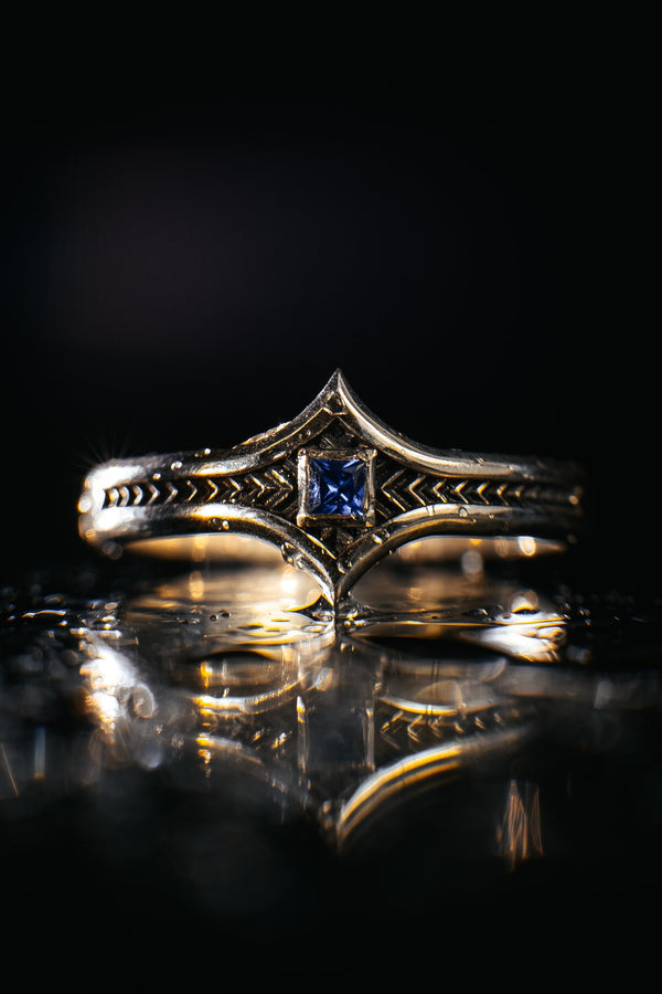 Sterling Silver Gothic Ring, Gemstone Ring, Handmade Goth Ring, Medieval Jewelry, Unique Wedding Ring, Holiday Gift, Vintage Ring, Gift Idea

This stunning ring is handcrafted with love and care, featuring intricate gothic-inspired details and a mesmerizing gemstone centerpiece. Each piece is meticulously crafted to capture the essence of elegance and mystery. (etsy image id: 6964850431)