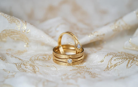 The set is reimagined in 14k White Gold or Palladium. The removal of the black oxidation creates a "Mithril" or "Elven Steel" appearance—bright, ethereal, and blindingly clean. The central stone is upgraded to a high-quality Diamond. This version feels less "gritty" and more "noble," suitable for a high-fantasy wedding with a cleaner, more magical aesthetic. __etsy:7488981615