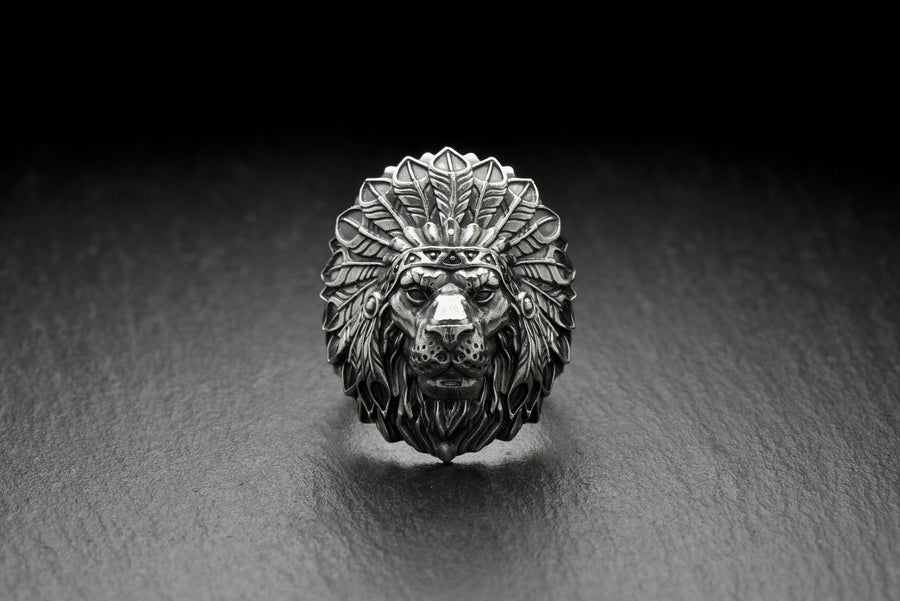 totem	animal jewelry	animal ring	silver ring	men gift	totem indian ring	indian lion ring	lion's head jewelry	totem lion ring	Lion Ring	Lion	Lion Jewelry	Gift for him