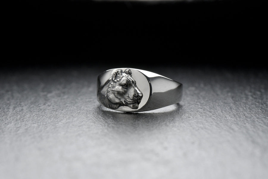 Signet ring	silver signet ring	lion silver ring	lioness silver ring	lio	lioness	lion king	gift for her	lioness ring	wild cat ring	lioness signet	lion	safari (etsy image id: 7400457093)