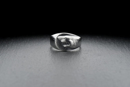 Signet ring	men's jewelry	silver signet ring	animal signet ring	animal silver ring (etsy image id: 4051813348)