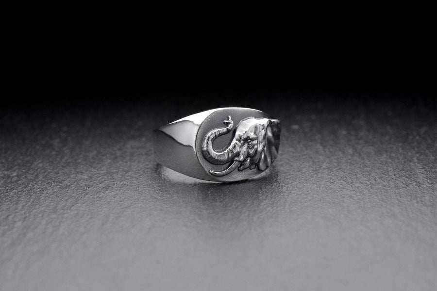 Signet ring	men's jewelry	silver signet ring	animal silver ring	signet silver ring	men ring	men jewelry	elephant signet ring	african elephant art	elephant jewelry	safari art	safari jewelry	totem jewelry (etsy image id: 4099529137)