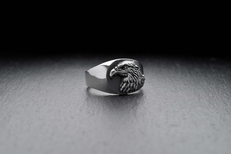 Signet ring	silver signet ring	men ring	men jewelry	Eagle silver ring	eagle jewelry	bird ring	bird jewelry	eagle art	eagle	bird	eagle signet	eagle ring (etsy image id: 4112745957)