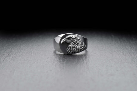 Signet ring	silver signet ring	men ring	men jewelry	Eagle silver ring	eagle jewelry	bird ring	bird jewelry	eagle art	eagle	bird	eagle signet	eagle ring (etsy image id: 4112745957)